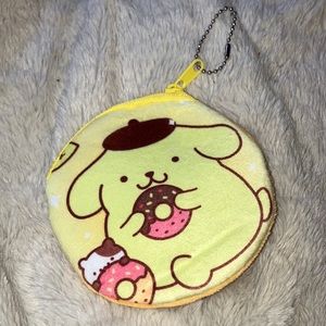 New NWOT Pompompurin PLUSHIE Coin Pouch w Keu Fob